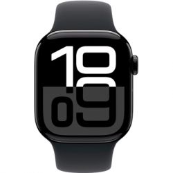 - Apple Watch Series 10 GPS 42mm Jet Black Aluminium Case with Black Sport Band - M/L (MWWF3QH/A) -  2