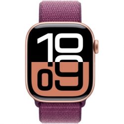 - Apple Watch Series 10 GPS 42mm Rose Gold Aluminium Case with Plum Sport Loop (MWWK3QH/A) -  2