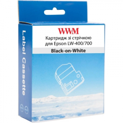     WWM  Epson LW-400/700 9mm  8m Black-on-White (WWM-SS9K) -  2