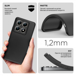     Armorstandart Matte Slim Fit Xiaomi 14T Pro Camera cover Black (ARM79370) -  3