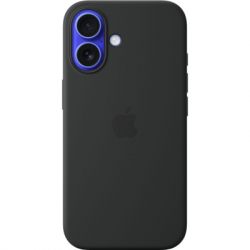     Apple iPhone16 Silicone Case with MagSafe - Black (MYY13ZM/A)