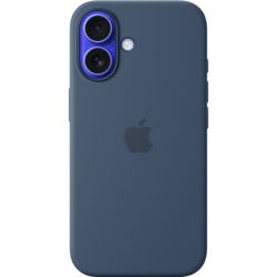     Apple iPhone16 Silicone Case with MagSafe - Denim (MYY23ZM/A)