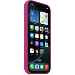     Apple iPhone16 Pro Silicone Case with MagSafe - Fuchsia (MYYN3ZM/A) -  2