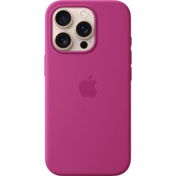     Apple iPhone16 Pro Silicone Case with MagSafe - Fuchsia (MYYN3ZM/A)