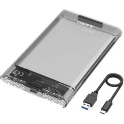   2.5" Maiwo K2510B, Transparent, USB Type-C 3.1, 1xSATA HDD/SSD,   USB