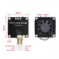  (VTX) AKK Ultra Long Range 5W 4.9G-6G 96CH (TX5000AC) -  9