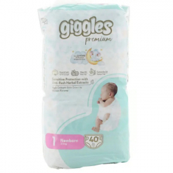 ϳ Giggles Premium 1 Newborn 2-5  40  (8680131206872)