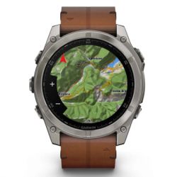 - Garmin fenix 8 51mm,AMOLED,Sapphire, Bare Ti, Blk/Chsnt Lthr (010-02905-40) -  10