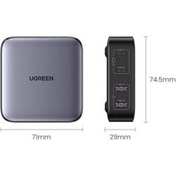   Ugreen 4xUSB 65W (2USB-C+2xUSB-A) Gan CD327 (90747) -  4