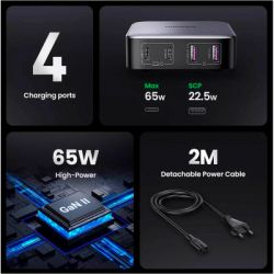   Ugreen 4xUSB 65W (2USB-C+2xUSB-A) Gan CD327 (90747) -  9