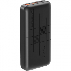   XO 20000mAh, PD/20W, QC3.0/22.5W, Input(Type-C,MicroUSB), Output(2*USB,Type-C), Black (PR188_Black)