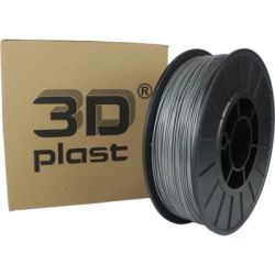   3D- 3Dplast PLA 1.75, 0.85, gray-metallic (3DPLA17508GMT)