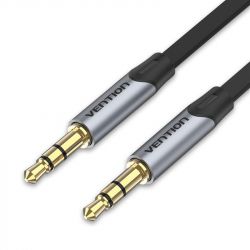  Vention Audio 3.5 mm - 3.5 mm, 1 m, Metal Type, Silver/Black (BAPHF) -  1