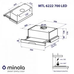   Minola MTL 6222 WH 700 LED -  9