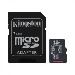  `i MicroSDHC 16GB UHS-I/U3 Class 10 Kingston Industrial + SD-adapter (SDCIT2/16GB)