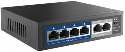  Netis P106C, 2x10/100M uplink RJ45 ports, 4x10/100Mbps POE ports,  -  2