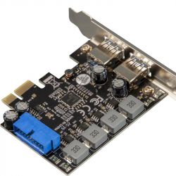   Frime (ECF-PCIEtoUSB006.LP) PCI-E-2USB3.0 3A/+19pin, 88SE9215 -  3