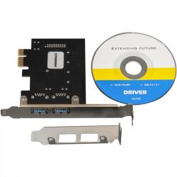   Frime (ECF-PCIEtoUSB006.LP) PCI-E-2USB3.0 3A/+19pin, 88SE9215 -  4