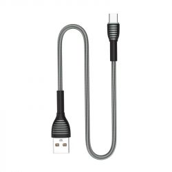  ColorWay USB-USB Type-C, braided cloth, 3, 1, Gray (CW-CBUC041-GR) -  2