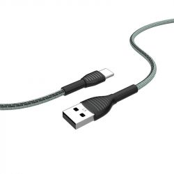  ColorWay USB-USB Type-C, braided cloth, 3, 1, Gray (CW-CBUC041-GR) -  4