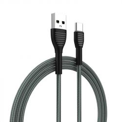  ColorWay USB-USB Type-C, braided cloth, 3, 1, Gray (CW-CBUC041-GR) -  6