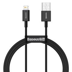  USB 2.0 Lightning - 1.0  Baseus Superior Series 2.4A Black CALYS-A01