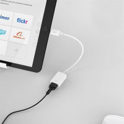  SkyDolphin OT03 OTG microUSB - USB White (ADPT-00019) -  2