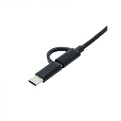  OTG AC-150 2in1 USB 3.0 - MicroUSB USB Type-C Black XoKo (AC-150-BK) -  3