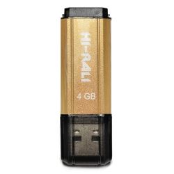 USB Flash Drive 4Gb Hi-Rali Stark series Gold (HI-4GBSTGD)