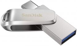USB 3.1 / Type-C Flash Drive 64Gb SanDisk Ultra Luxe, Silver,   (SDDDC4-064G-G46) -  2