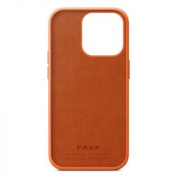 - Armorstandart Fake Leather  Apple iPhone 14 Pro Golden Brown (ARM64461) -  2