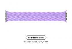  Armorstandart Braided Solo Loop  Apple Watch 38mm/40mm/41mm Lavender Grey Size 4 (132 mm) (ARM64898) -  1