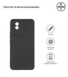 - Armorstandart Matte Slim Fit  Vivo Y02 Camera cover Black (ARM67060) -  2