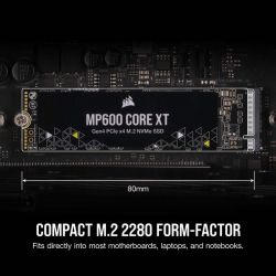  SSD 2TB M.2 NVMe Corsair MP600 Core XT M.2 2280 PCIe Gen4.0 x4 3D QLC (CSSD-F2000GBMP600CXT) -  6