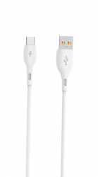  SkyDolphin S22T Soft Silicone USB - USB Type-C (M/M), 1 , White (SDUSB-000602)