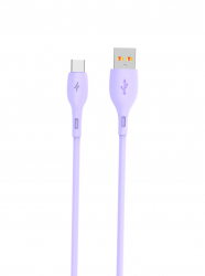  SkyDolphin S22T Soft Silicone USB - USB Type-C (M/M), 1 , Violet (SDUSB-000603)