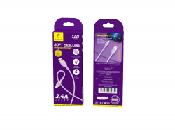  SkyDolphin S22T Soft Silicone USB - USB Type-C (M/M), 1 , Violet (SDUSB-000603) -  2