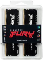   DDR4 2x8GB/3600 Kingston Fury Beast RGB (KF436C17BB2AK2/16) -  5