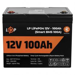   LogicPower 12V 100 AH (1280Wh)   (Smart BMS 100) LiFePO4