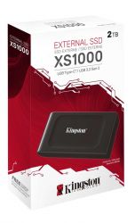   SSD Portable USB 2.0B Kingston SXS1000 Black (SXS1000/2000G) -  3