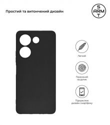 - Armorstandart Matte Slim Fit  Tecno Camon 20 4G Camera cover Black (ARM69127) -  2