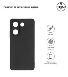 - Armorstandart Matte Slim Fit  Tecno Camon 20 Pro 4G Camera cover Black (ARM68919) -  2