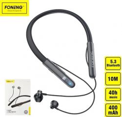 Bluetooth- Foneng BL37 Digital Display Neckband Bluetooth Earphone (BL37-BE-DDN) -  2