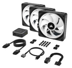  Corsair iCUE Link QX120 RGB PWM PC Fans Starter Kit with iCUE Link System Hub (CO-9051002-WW) -  8