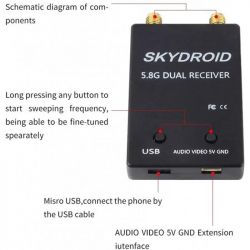  FPV   Skydroid 5.8G  Android Dual Black (1005005930052108DB) -  3