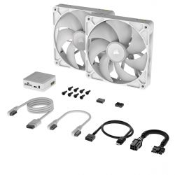  Corsair iCUE Link RX140 RGB PWM White Dual Pack (CO-9051024-WW) -  2