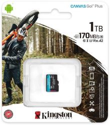  '  ` MicroSDXC 1TB UHS-I/U3 Class 10 Kingston Canvas Go! Plus R170/W90MB/s (SDCG3/1TBSP) -  3