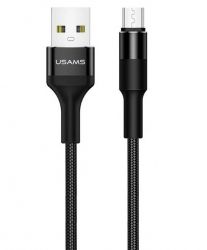  Usams US-SJ224 USB - micro USB, 1.2 , Black (SJ224USB01)