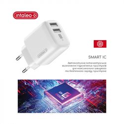    Intaleo TCG242 (2USB, 2.4A) White (1283126578281) -  3