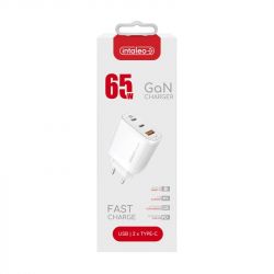    Intaleo TCG65GAN 2USB-C PD+USB-A QC 3.0 White (1283126559525) -  2